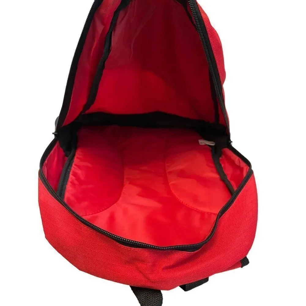 Life Is Good Full Size Backpack Red & Black Adjustable Straps Exterior Pocket